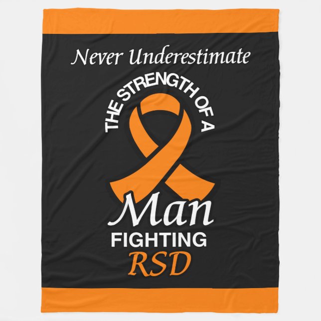 Underskatta aldrig/Ribbon/Man ...RSD Fleecefilt (Framsidan)