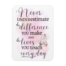 Underskatta aldrig skillnaden du gör