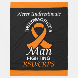 Underskatta aldrig/stryk/Man ...RSD/CRPS Fleecefilt