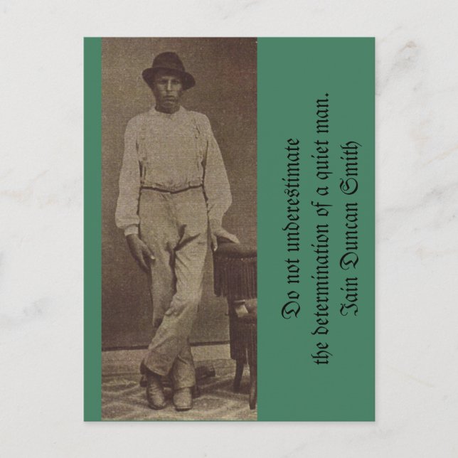 Underskatta inte bestämningen vykort (Framsida)