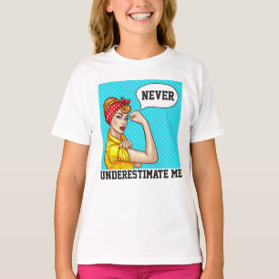 Underskatta mig aldrig - Flickmakt - TEE SHIRT