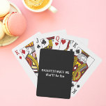 Underskatta mig Modern Funny Self Kärlek Casinokort<br><div class="desc">Underskattar mig Modern Funny Self Kärlek-uppspelningskort innehåller roligten "Underskatta mig som kommer att vara Roligt" i det moderna,  vita skript som skrivs med handen. Designad av ©Evco Studio www.zazzle.com/store/evcostudio</div>