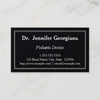 Underskattat Affärskort för pediatriska dentister