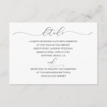 Underskattat detaljkort för Elegance Bröllop