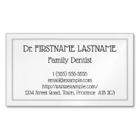 Underskattat Magnetiskt Affärskort för familjedåd