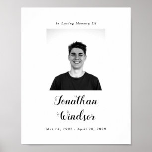 Underskrift av begravningsfoto, Firande av livets Poster