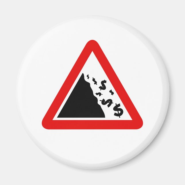 Underskrift av fallande dollar magnet (Framsidan)