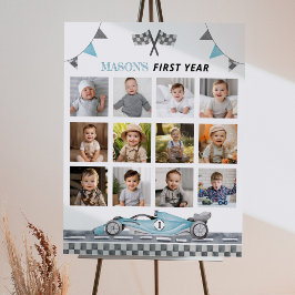 Underskrift av första Födelsedagsfesten av tävla b Poster