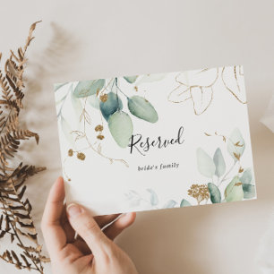Underskrift av guld Eucalyptus Calligraphy Reserve