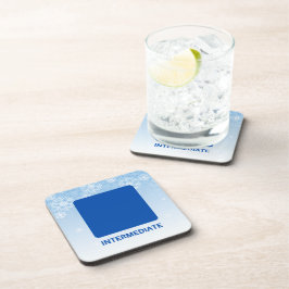 Underskrift av mellantid av blått fyrkantsspår underlägg