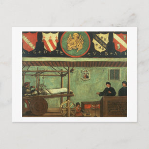 Underskrift av venetianska Weavers' Guild (panel) Vykort