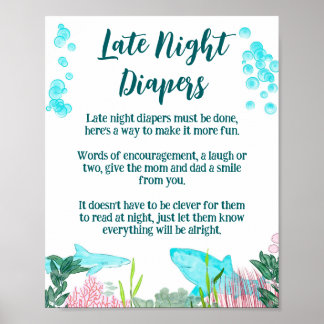 Underskrift för babystövel för sen kvällsdagstidni poster