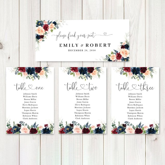 Underskrift för Bord vid Burgundy och Bröllop vid (Skapare uppladdad)