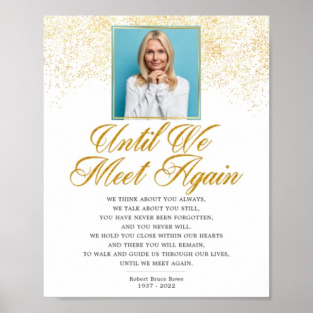 Underskrift för fotominnesanteckning (Elegant) - D Poster (Framsidan)