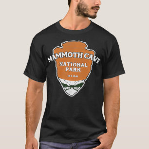 Underskrift för Mammoth Cave nationalpark Stil Arr T Shirt