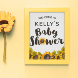 Underskrift för Solrosbabyskor Poster