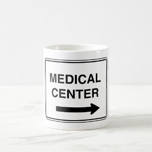 Underskrift från medicinska centret kaffemugg