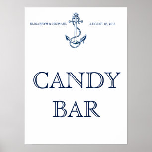 Underskrift från Nautisk bröllop, Candy Pub eller Poster