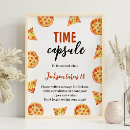 Underskrift om bildskärmssegmentet Baby Pizza Birt Poster