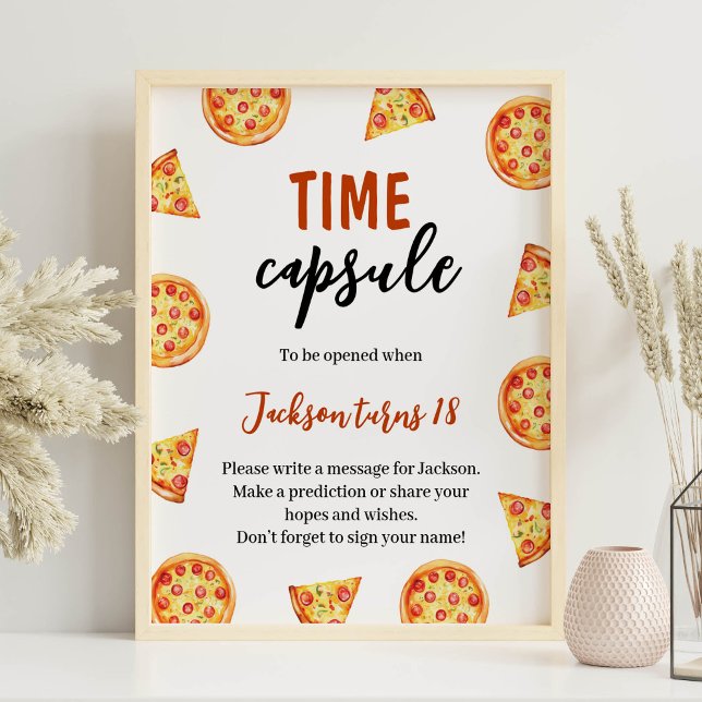 Underskrift om bildskärmssegmentet Baby Pizza Birt Poster (Skapare uppladdad)