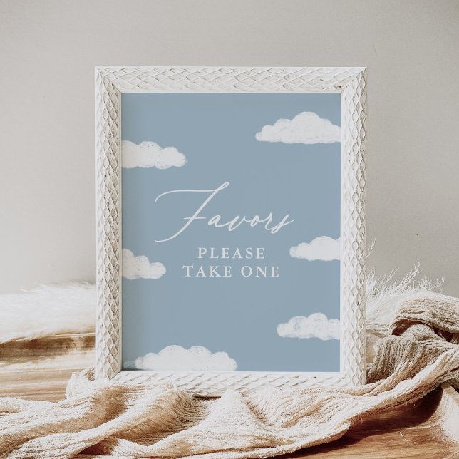 Underskrift om favoriter i Blue Cloud Nine Baby Sh Poster (Skapare uppladdad)