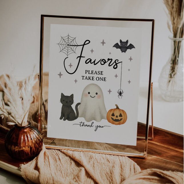 Underskrift om favoriter i halloween Baby Shower Poster (Skapare uppladdad)