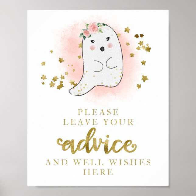 Underskrift om flickbarnavårdsråd för Halloween Gh Poster (Framsidan)