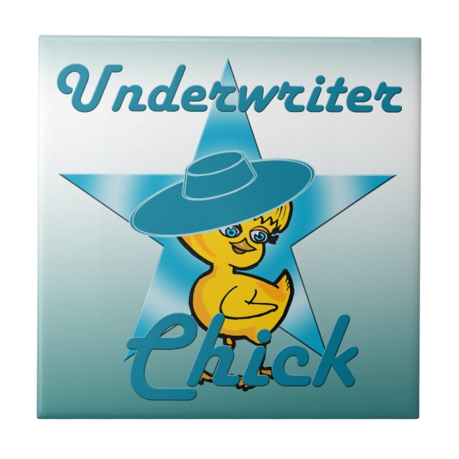 Underskriven Chick #7 Kakelplatta (Framsidan)