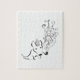 Undersök allt engelska Bull Terrier art Pussel