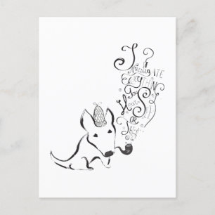 Undersök allt engelska Bull Terrier art Vykort