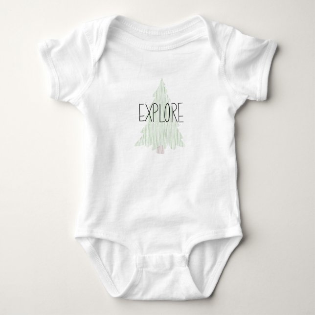 Undersök babyjumpsuiten tee (Framsida)
