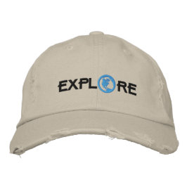 Undersök Broderad Keps