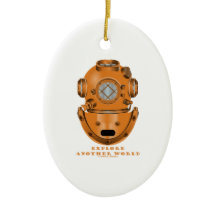 Undersök en annan värld (den djupa dykninghjälmen)