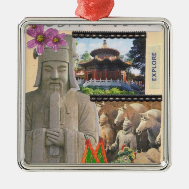 Undersök prydnaden julgransprydnad metall (Framsidan)