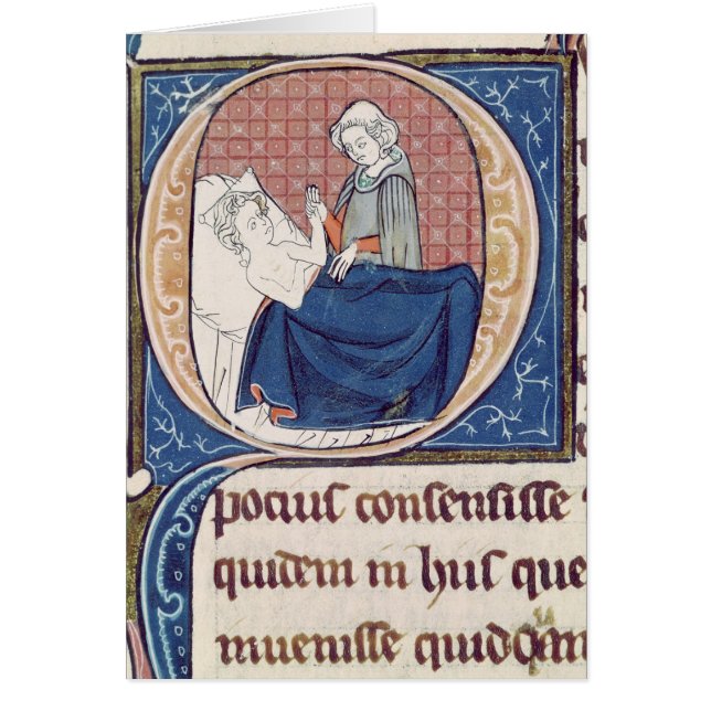 Undersöka en tålmodig hälsningskort (Framsidan)