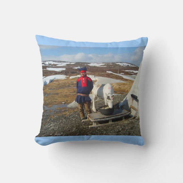 Undersökande norge, Sami bosättning Lapland Kudde (Framsida)