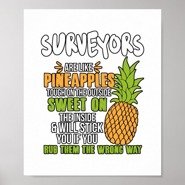 Undersökare är som ananas. poster (Framsidan)