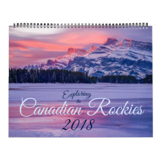 Undersökning av de kanadensiska Rockiesna 2018 Kalender