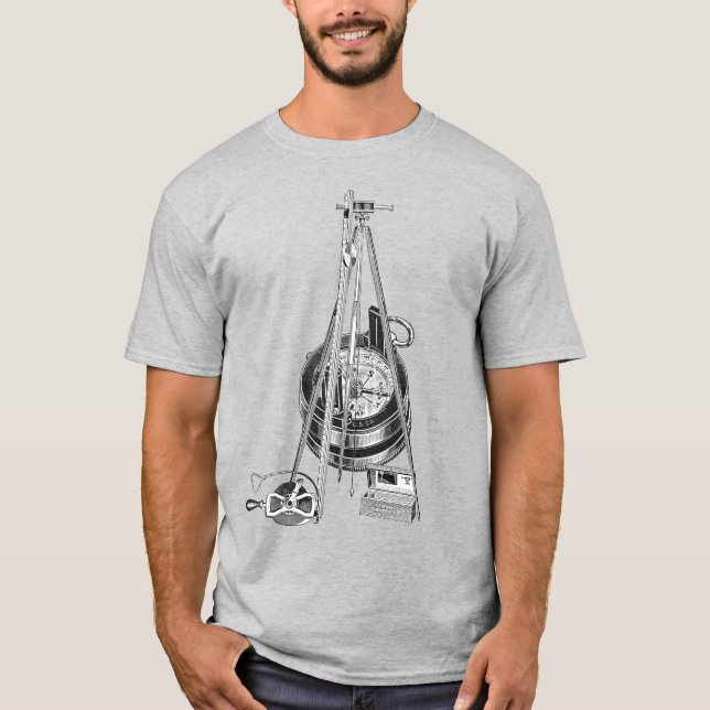 UNDERSÖKNING AV GEOGRAFISKT VÄRDE T-FARTYG T SHIRT (Framsida)