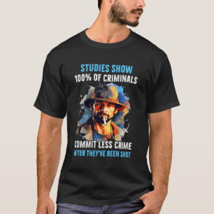 Undersökningar visar att 100 brottslingar begår mi t shirt