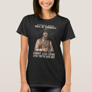 Undersökningar visar att 100 brottslingar begår mi t shirt
