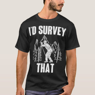 Undersöknings-ID-undersökning av land som Camera T Shirt