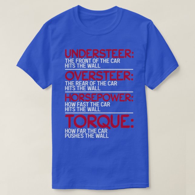 Undersr Oversr Horsepower Torque T Shirt (Design framsida)