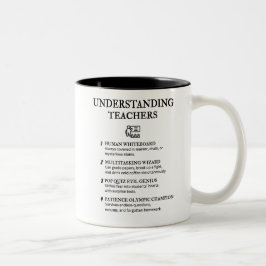 UNDERSTÅENDE LÄRARE - Lärare Humor Två-Tonad Mugg