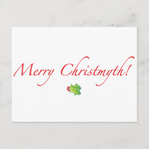 (Understated) glada Christmyth! Helg Vykort