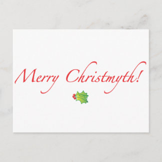 (Understated) glada Christmyth! Helg Vykort