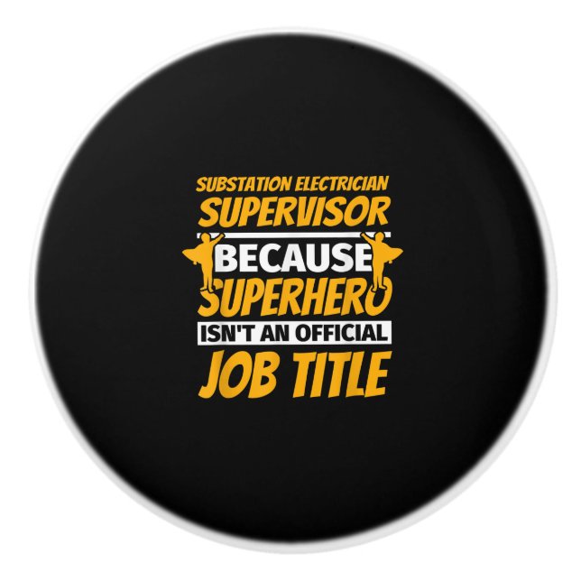 Understation Electrician Supervisor Funny Humor Gi Knopp (Framsidan)