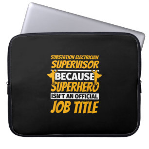 Understation Electrician Supervisor Funny Humor Gi Laptop Fodral