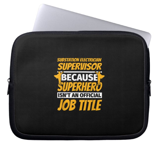 Understation Electrician Supervisor Funny Humor Gi Laptop Fodral (Framsidan)