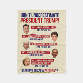 UNDERSTIMERA INTE TRUMP FLEECEFILT